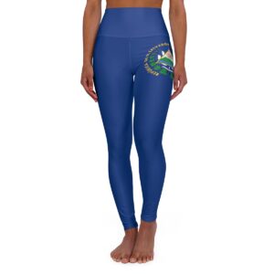 Emblema de El Salvador -  High Waisted Yoga Leggings (AOP)