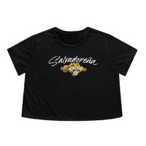 Salvadorena - Women's Flowy Cropped Tee Bella Canvas